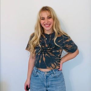 D.A.R.E Handmade Reverse Dye Cropped Tee